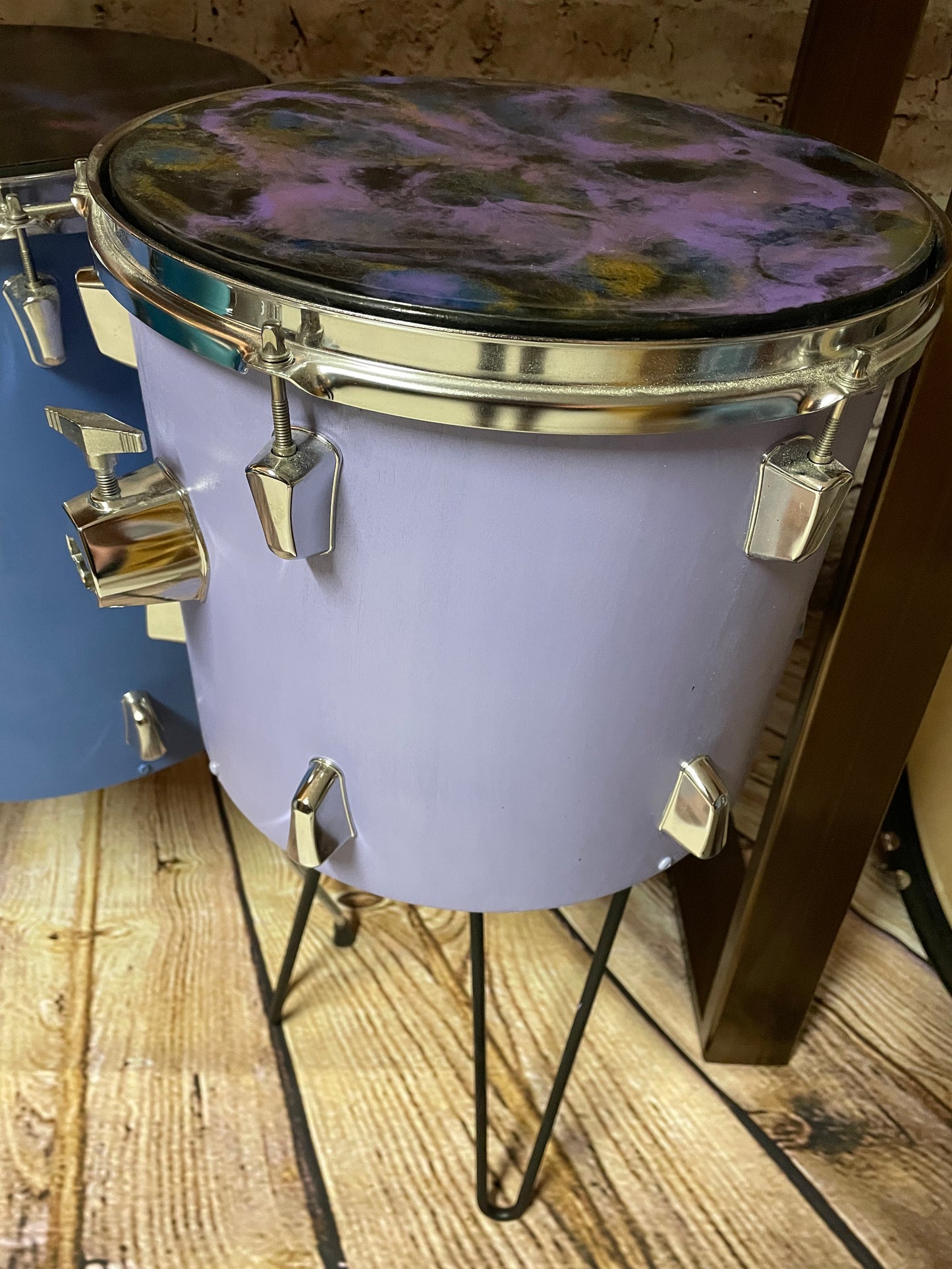 Drum resin side table GDHD21
